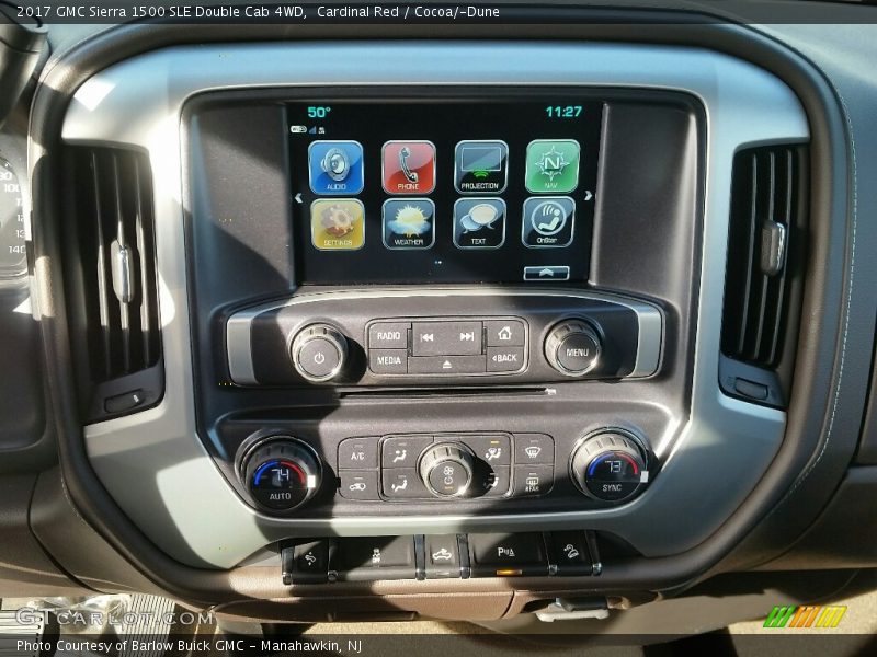 Cardinal Red / Cocoa/­Dune 2017 GMC Sierra 1500 SLE Double Cab 4WD