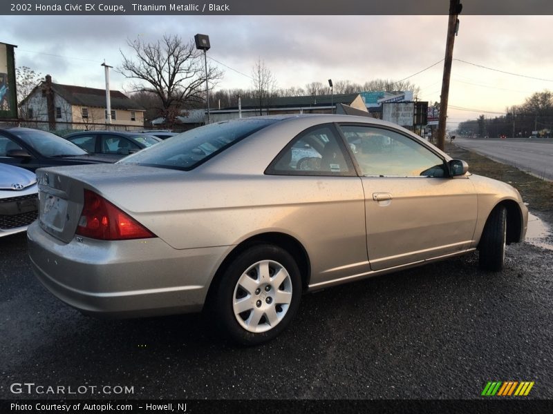 Titanium Metallic / Black 2002 Honda Civic EX Coupe