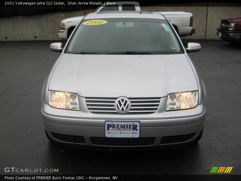 Silver Arrow Metallic / Black 2001 Volkswagen Jetta GLS Sedan