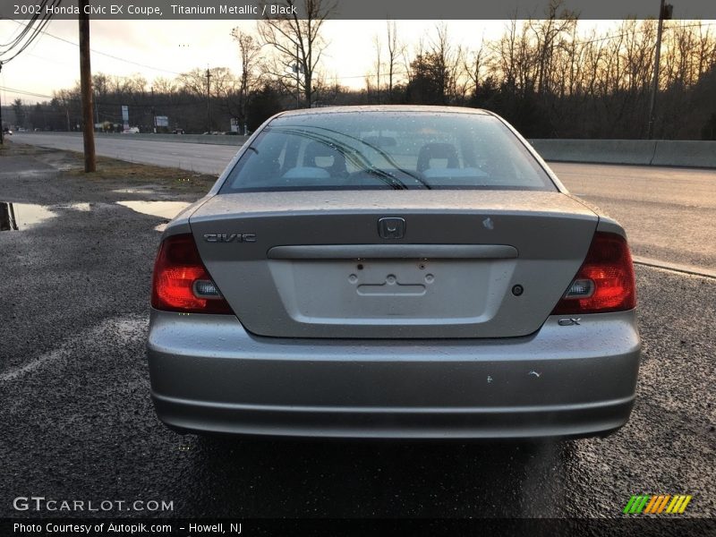 Titanium Metallic / Black 2002 Honda Civic EX Coupe