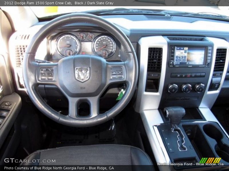 Black / Dark Slate Gray 2012 Dodge Ram 1500 Sport Crew Cab