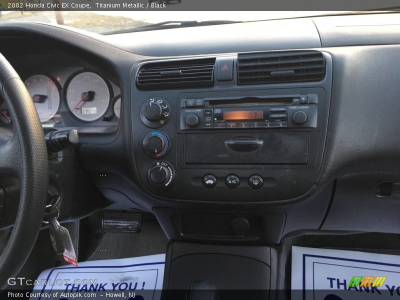 Titanium Metallic / Black 2002 Honda Civic EX Coupe