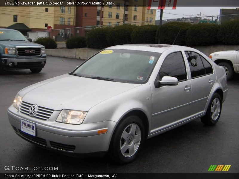 Silver Arrow Metallic / Black 2001 Volkswagen Jetta GLS Sedan