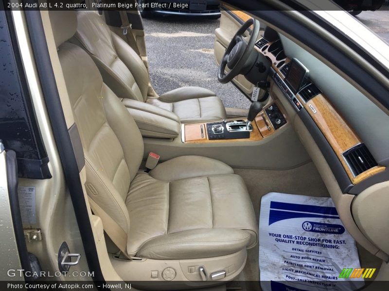 Platinum Beige Pearl Effect / Beige 2004 Audi A8 L 4.2 quattro