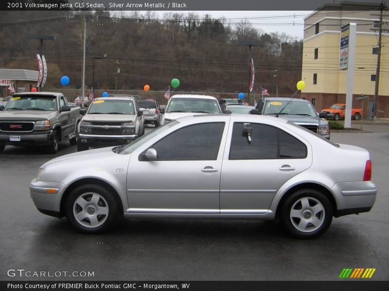 Silver Arrow Metallic / Black 2001 Volkswagen Jetta GLS Sedan