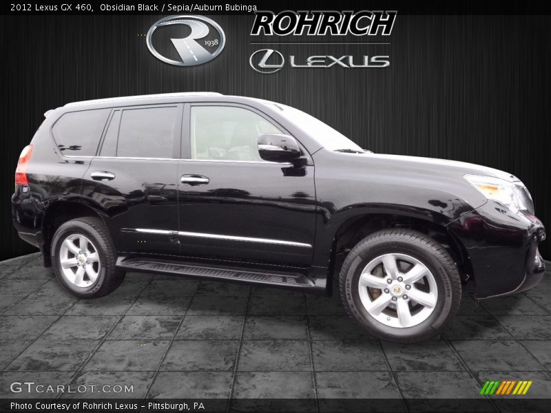 Obsidian Black / Sepia/Auburn Bubinga 2012 Lexus GX 460