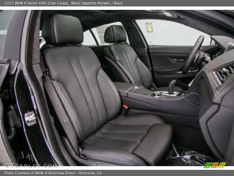Black Sapphire Metallic / Black 2017 BMW 6 Series 640i Gran Coupe