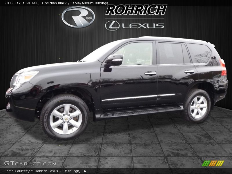 Obsidian Black / Sepia/Auburn Bubinga 2012 Lexus GX 460