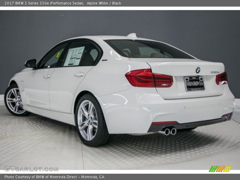 Alpine White / Black 2017 BMW 3 Series 330e iPerfomance Sedan
