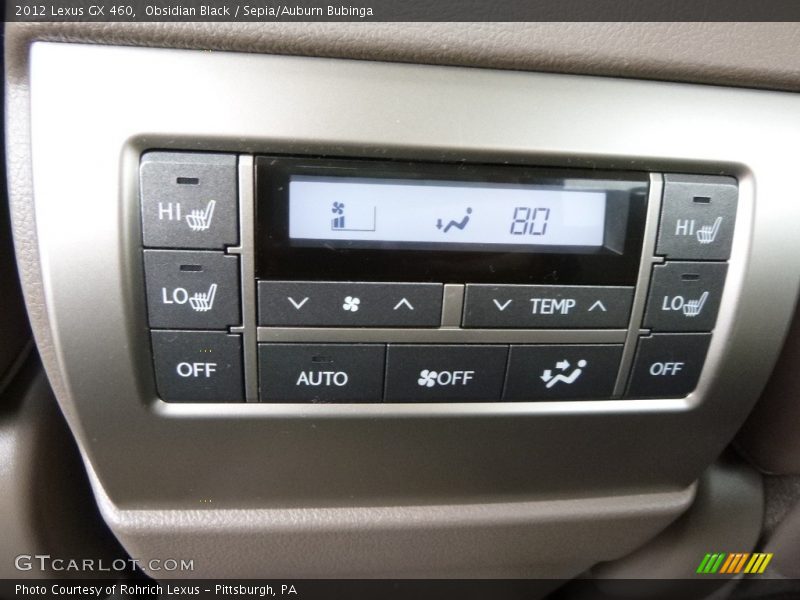 Obsidian Black / Sepia/Auburn Bubinga 2012 Lexus GX 460