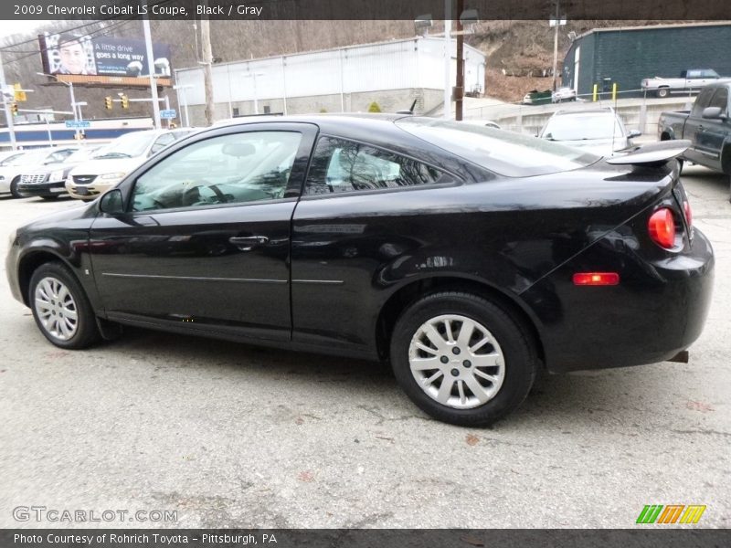 Black / Gray 2009 Chevrolet Cobalt LS Coupe