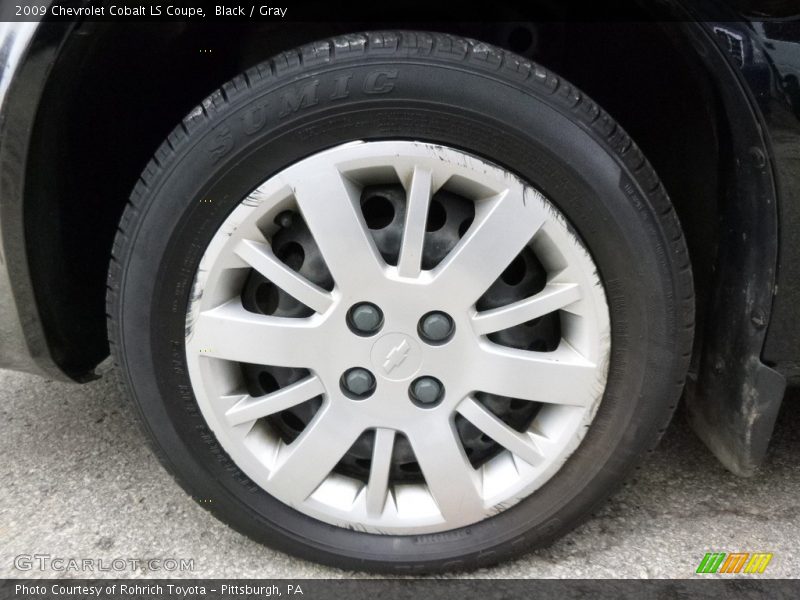 Black / Gray 2009 Chevrolet Cobalt LS Coupe