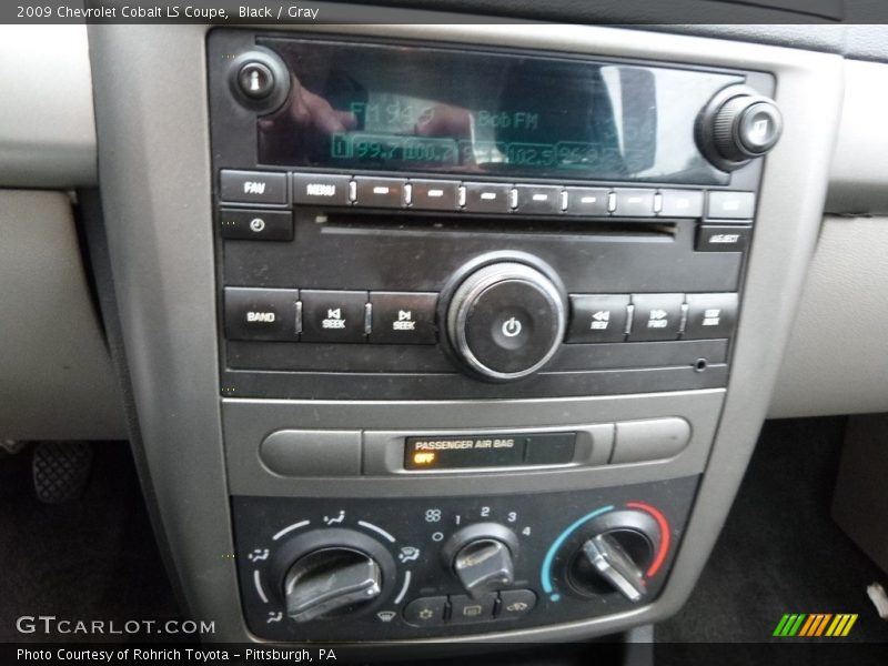 Black / Gray 2009 Chevrolet Cobalt LS Coupe