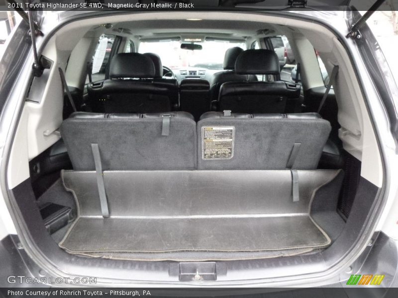 Magnetic Gray Metallic / Black 2011 Toyota Highlander SE 4WD