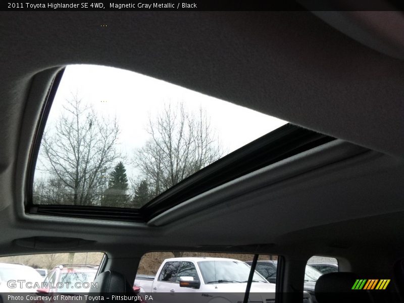 Magnetic Gray Metallic / Black 2011 Toyota Highlander SE 4WD