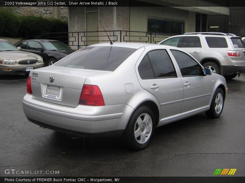 Silver Arrow Metallic / Black 2001 Volkswagen Jetta GLS Sedan