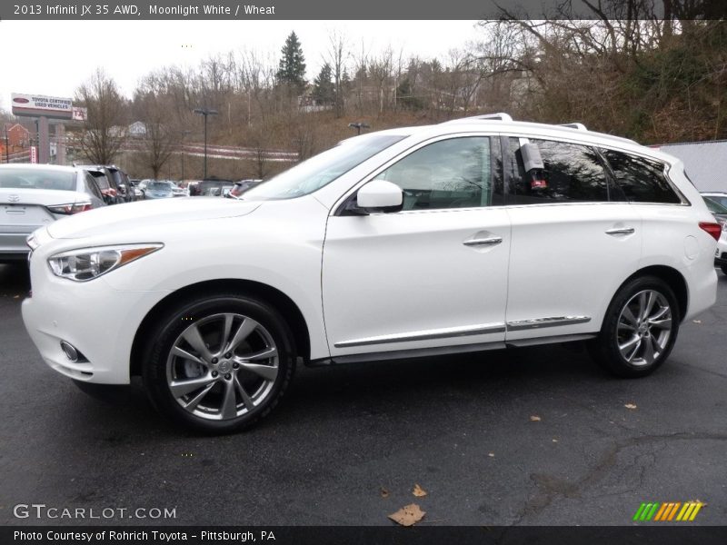 Moonlight White / Wheat 2013 Infiniti JX 35 AWD