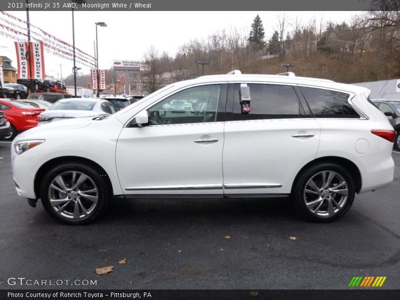 Moonlight White / Wheat 2013 Infiniti JX 35 AWD