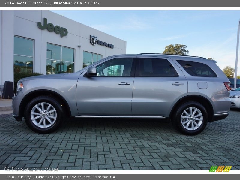Billet Silver Metallic / Black 2014 Dodge Durango SXT