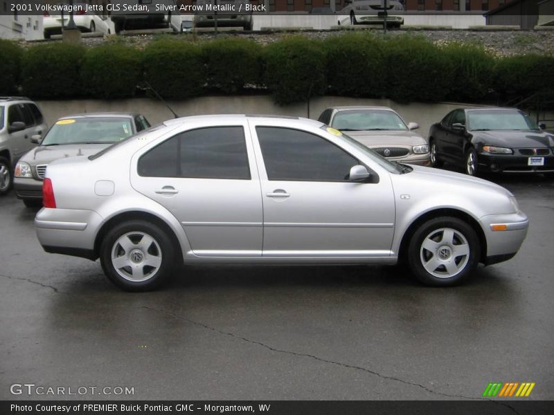 Silver Arrow Metallic / Black 2001 Volkswagen Jetta GLS Sedan