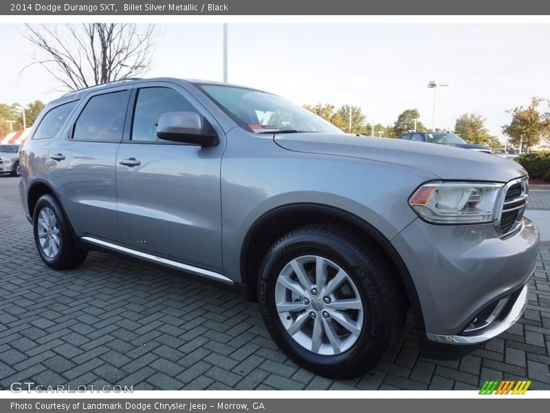 Billet Silver Metallic / Black 2014 Dodge Durango SXT