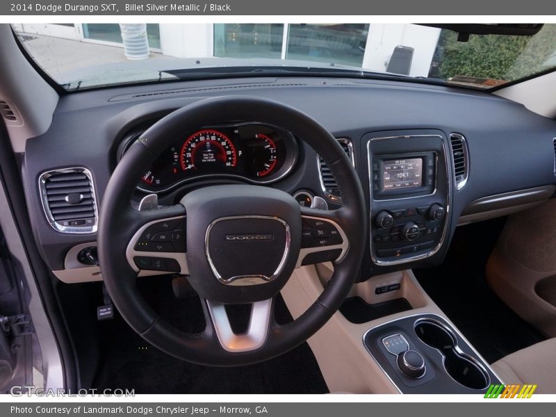 Billet Silver Metallic / Black 2014 Dodge Durango SXT