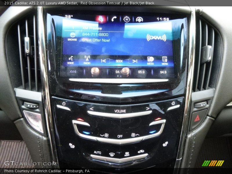 Red Obsession Tintcoat / Jet Black/Jet Black 2015 Cadillac ATS 2.0T Luxury AWD Sedan