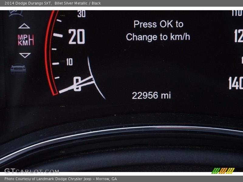 Billet Silver Metallic / Black 2014 Dodge Durango SXT