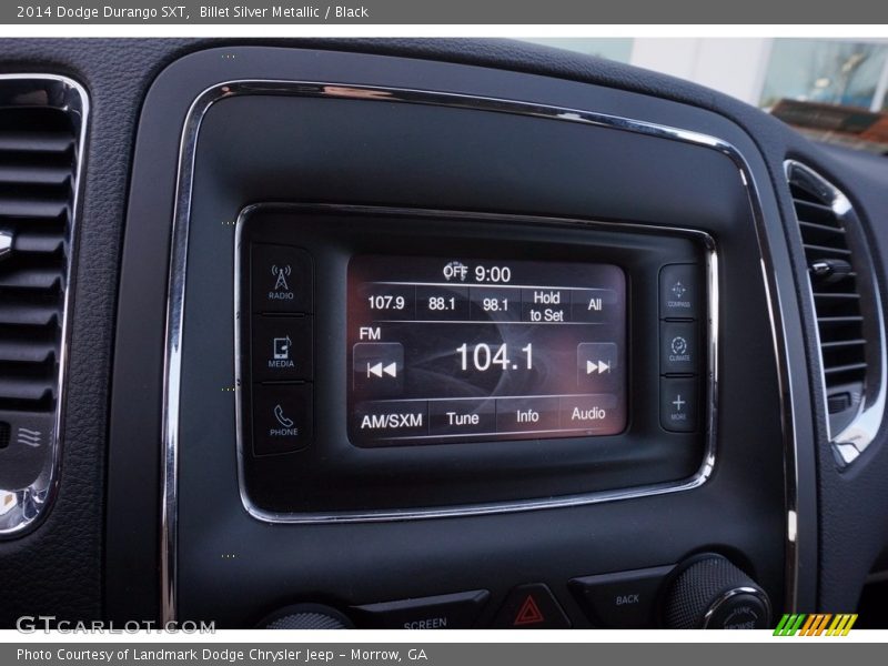 Billet Silver Metallic / Black 2014 Dodge Durango SXT