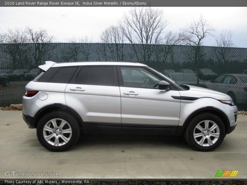 Indus Silver Metalllic / Ebony/Ebony 2016 Land Rover Range Rover Evoque SE