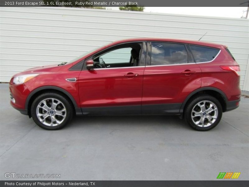Ruby Red Metallic / Charcoal Black 2013 Ford Escape SEL 1.6L EcoBoost