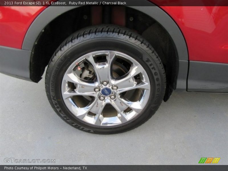 Ruby Red Metallic / Charcoal Black 2013 Ford Escape SEL 1.6L EcoBoost