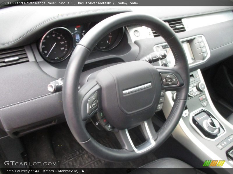 Indus Silver Metalllic / Ebony/Ebony 2016 Land Rover Range Rover Evoque SE