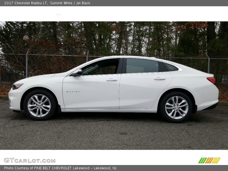Summit White / Jet Black 2017 Chevrolet Malibu LT