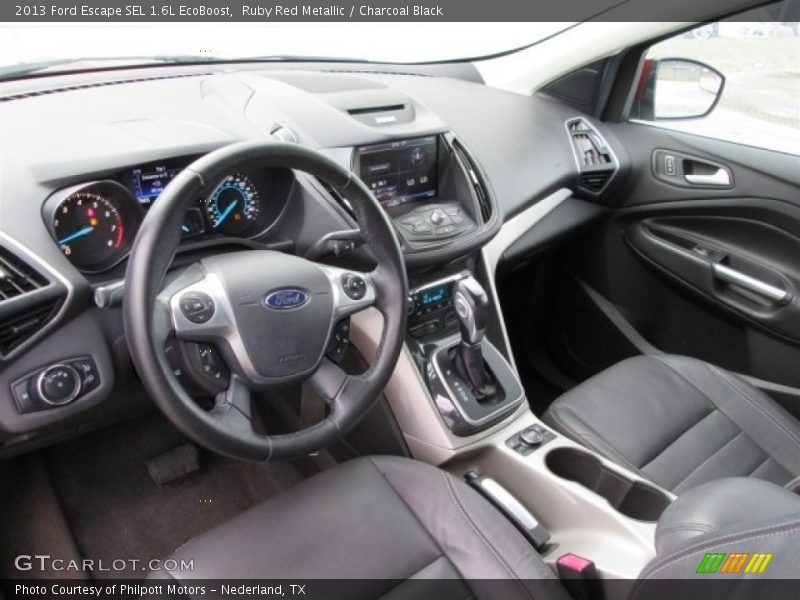 Ruby Red Metallic / Charcoal Black 2013 Ford Escape SEL 1.6L EcoBoost