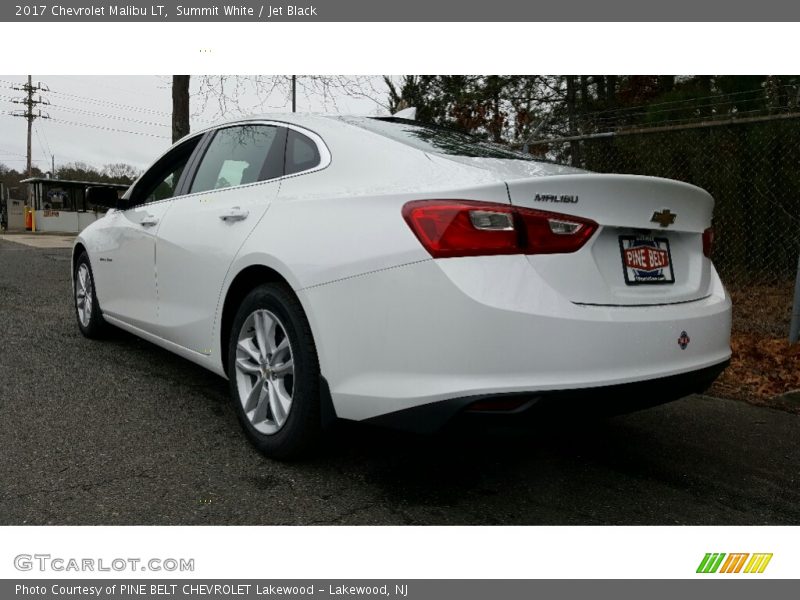 Summit White / Jet Black 2017 Chevrolet Malibu LT