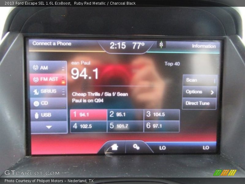 Ruby Red Metallic / Charcoal Black 2013 Ford Escape SEL 1.6L EcoBoost