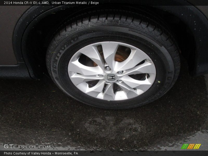 Urban Titanium Metallic / Beige 2014 Honda CR-V EX-L AWD