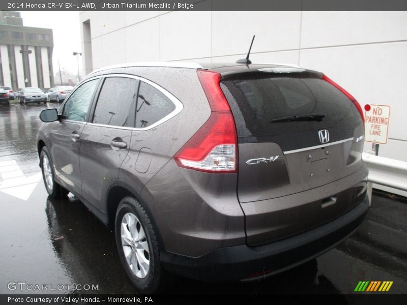 Urban Titanium Metallic / Beige 2014 Honda CR-V EX-L AWD