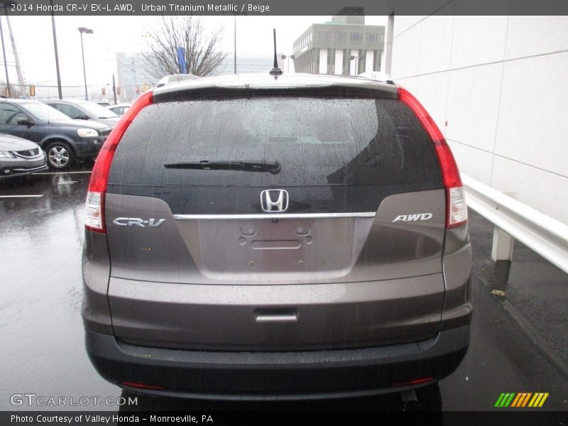 Urban Titanium Metallic / Beige 2014 Honda CR-V EX-L AWD