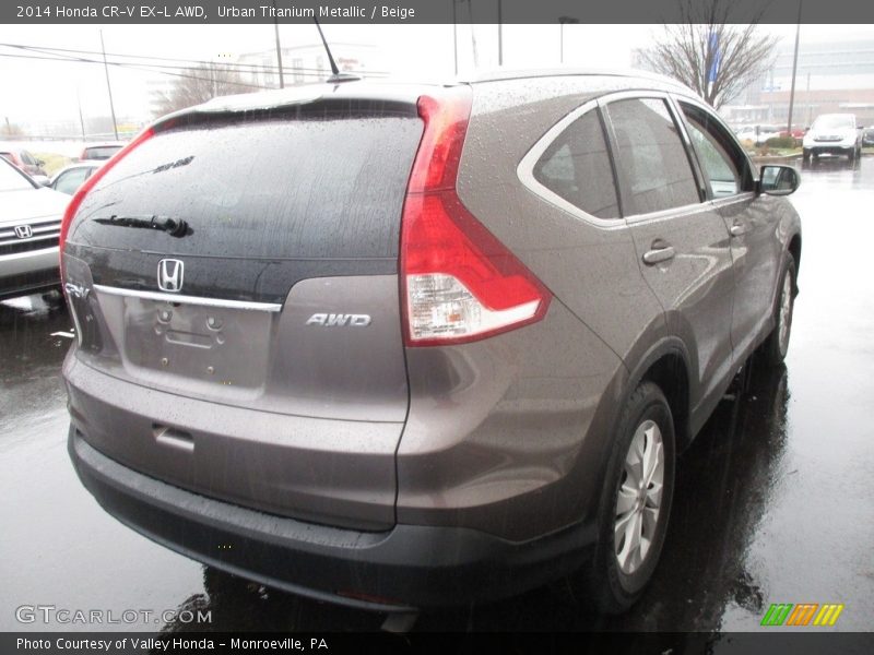 Urban Titanium Metallic / Beige 2014 Honda CR-V EX-L AWD