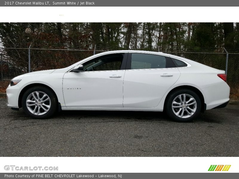 Summit White / Jet Black 2017 Chevrolet Malibu LT