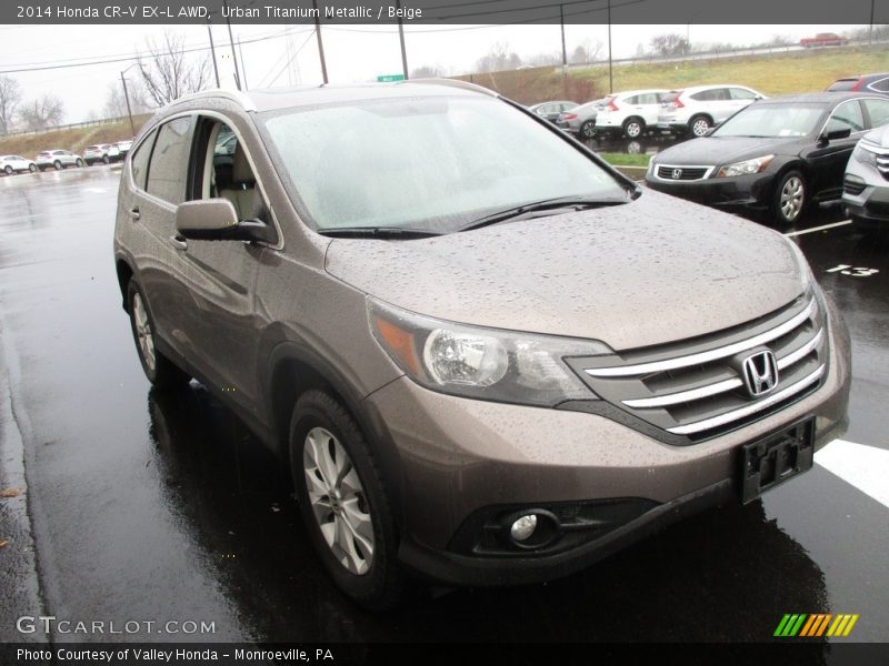 Urban Titanium Metallic / Beige 2014 Honda CR-V EX-L AWD