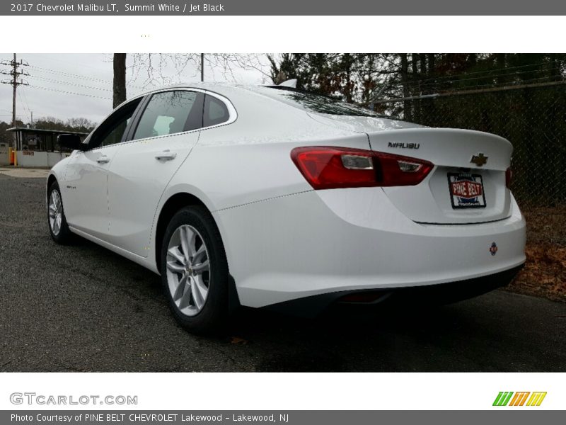 Summit White / Jet Black 2017 Chevrolet Malibu LT