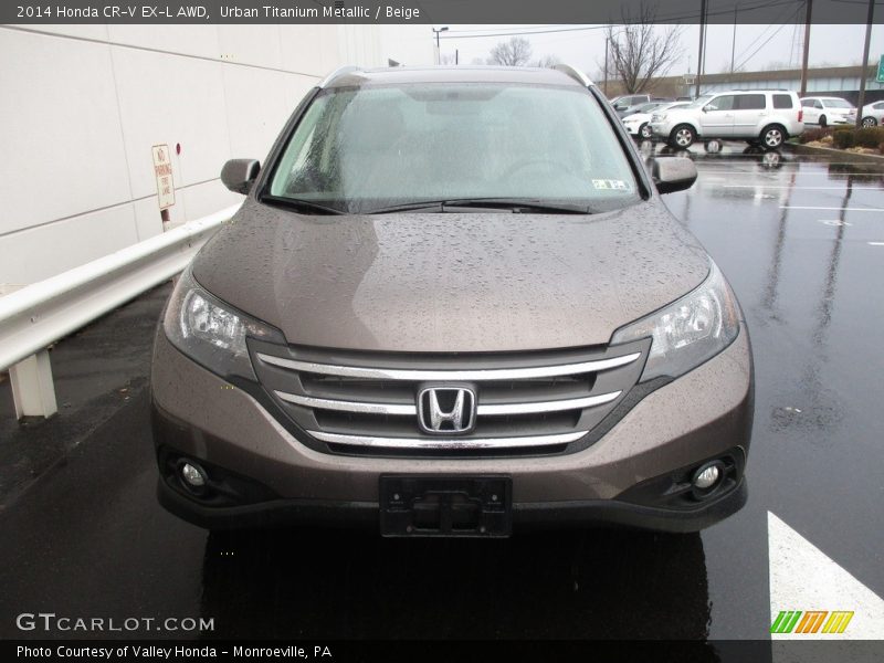 Urban Titanium Metallic / Beige 2014 Honda CR-V EX-L AWD