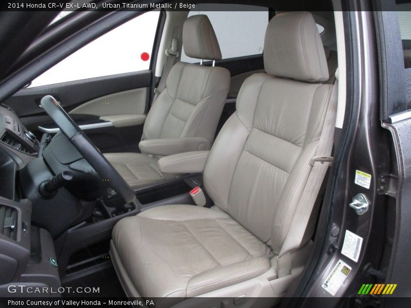 Urban Titanium Metallic / Beige 2014 Honda CR-V EX-L AWD