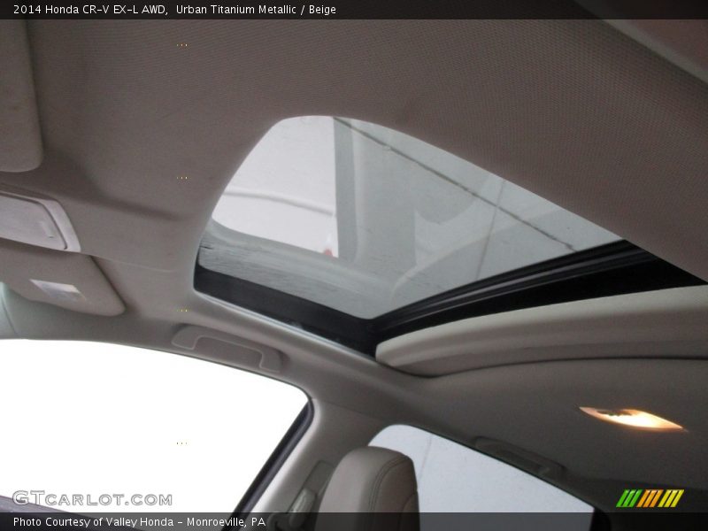 Urban Titanium Metallic / Beige 2014 Honda CR-V EX-L AWD