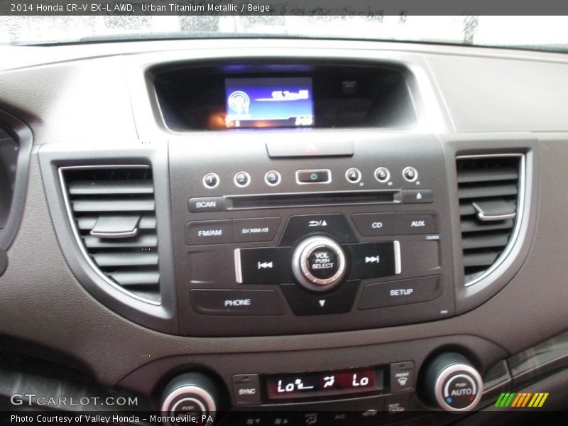 Urban Titanium Metallic / Beige 2014 Honda CR-V EX-L AWD