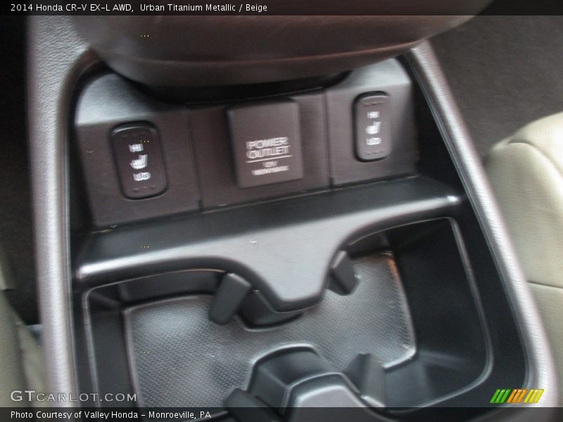 Urban Titanium Metallic / Beige 2014 Honda CR-V EX-L AWD