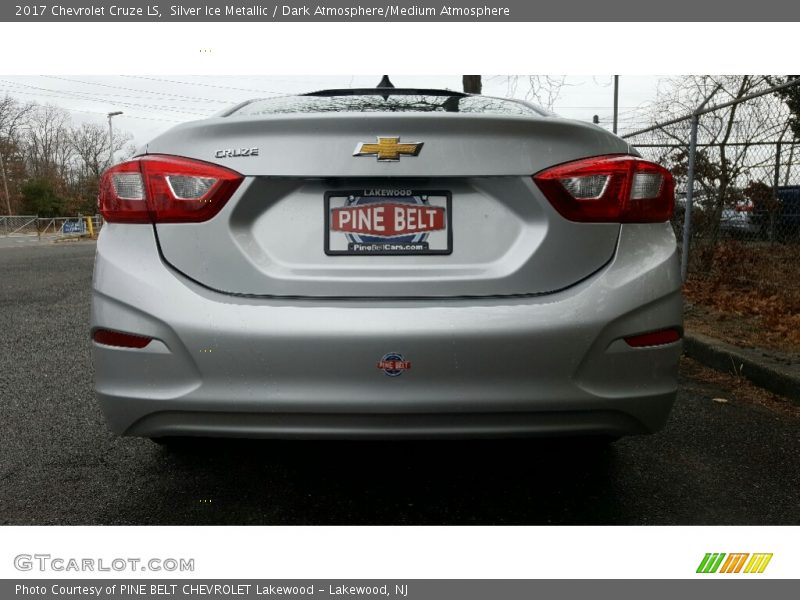 Silver Ice Metallic / Dark Atmosphere/Medium Atmosphere 2017 Chevrolet Cruze LS